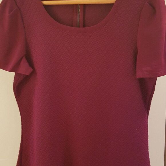 RICKI's NEW Gorgeous Mulberry Blouse Short Sleeve with  Back Zip * Large … - Picture 9 of 16